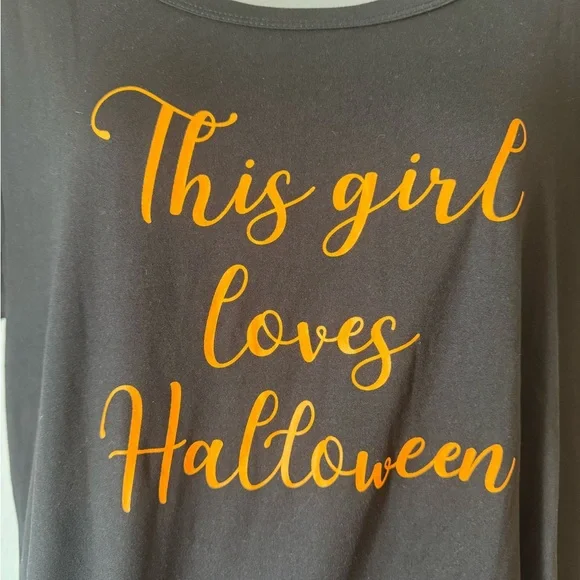 NWT Women's Black Halloween Tee/Sleep Shirt - Short Sleeve - XLARGE  #3 - Picture 2 of 7
